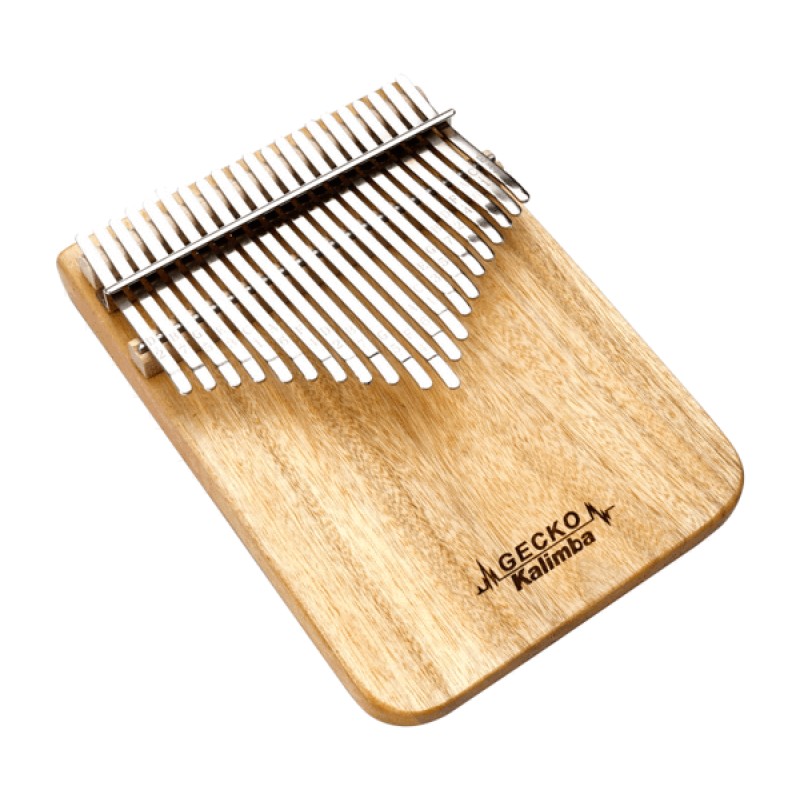 NEW Gecko 21 Key Kalimba with Carry Box | Camphor Wood
