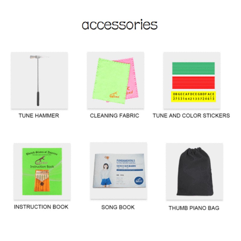 GECKO 17 Keys Kalimba | Blue