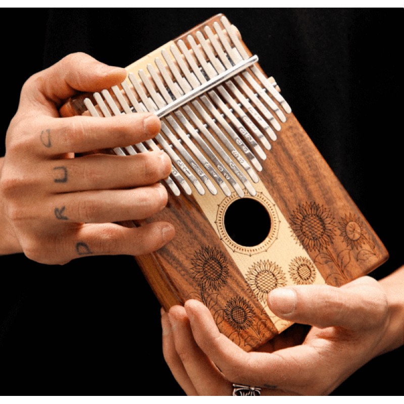 Hluru 17 Key Kalimba Sunflower | C major