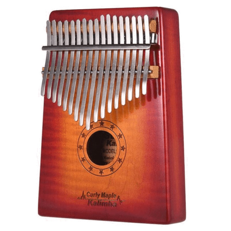 GECKO 17 Keys Kalimba | Solid Curly Maple Wood