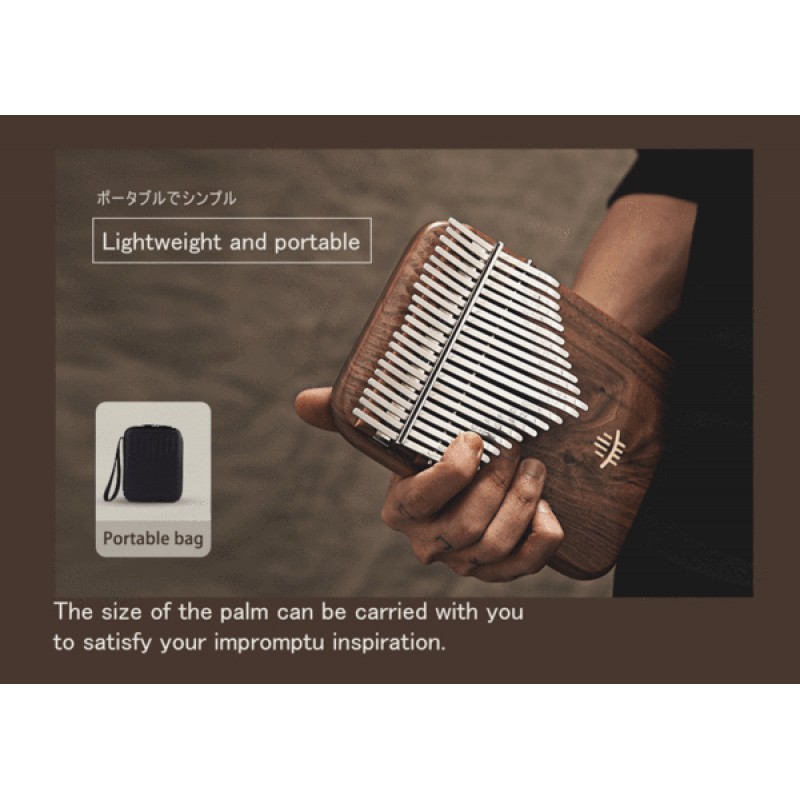 Hluru 21 Keys Board Kalimba | Black Walnut Class A